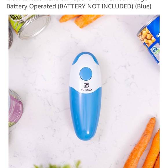 supraq Other - Blue electric can opener battery operated (batteries not included) AA